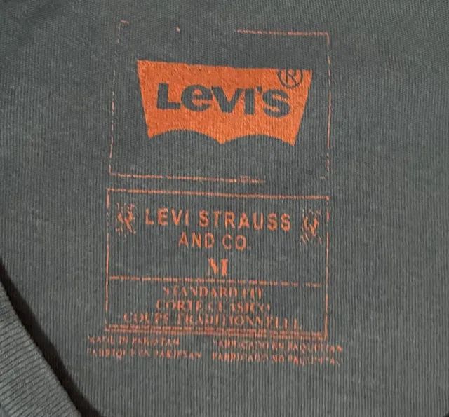 Camiseta Levi`s Original Azul Tam M - Foto 2