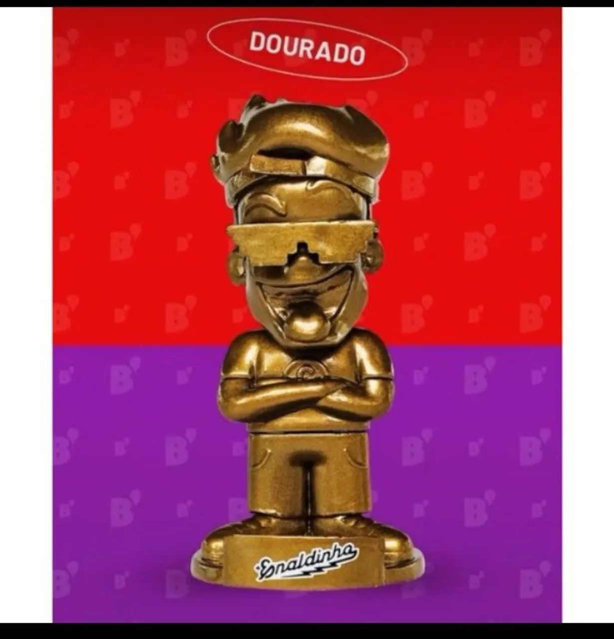 Boneco Enaldinho Dourado