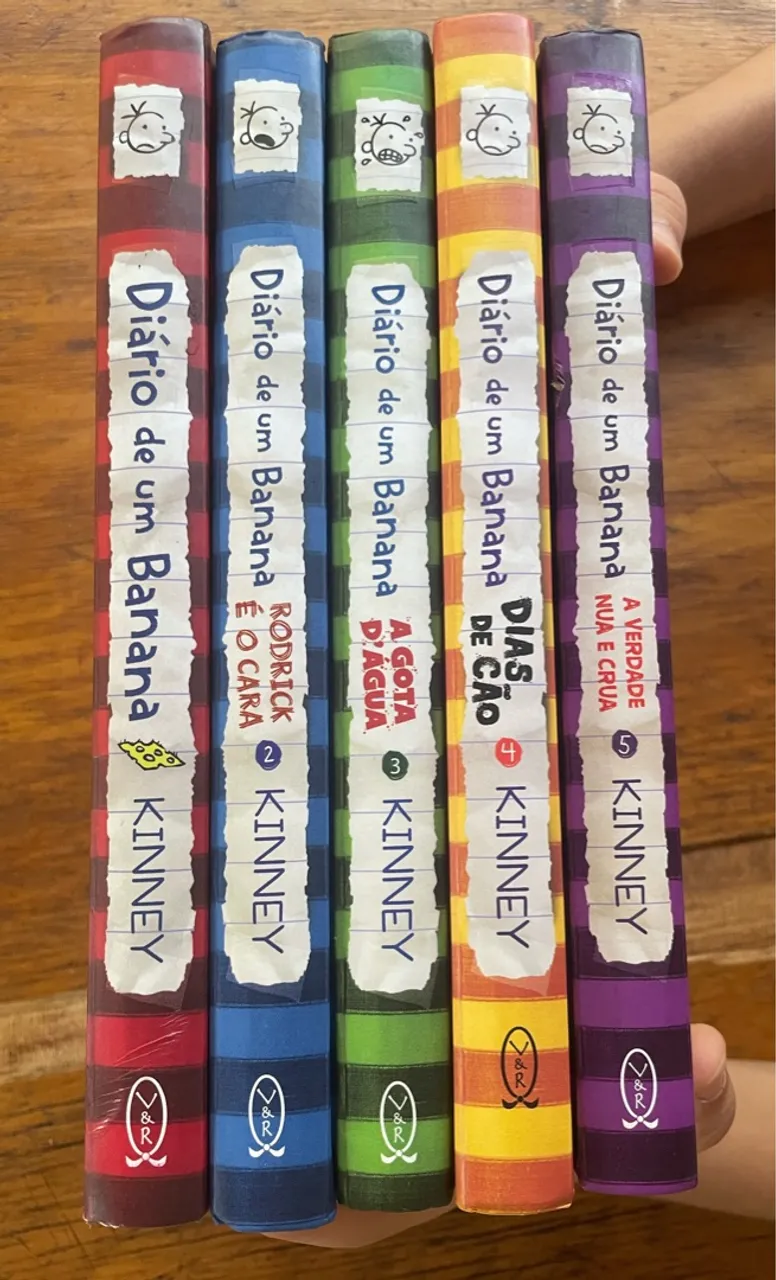 Coleção 1 ao 5 Diário De Um Banana - Livros