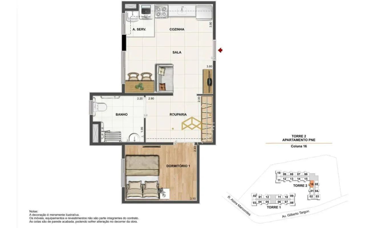 APARTAMENTO PARA LOCAÇÃO EM FRENTE A PUC II, CAMPINAS/SP - Foto 14