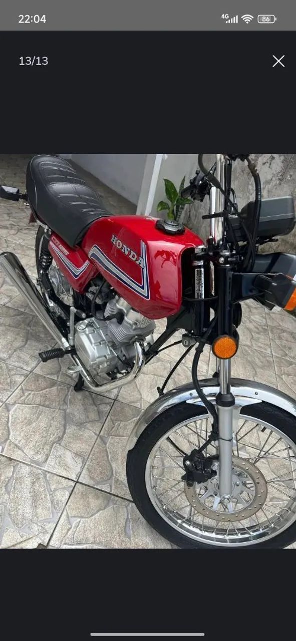 Honda CG 125 vermelha  - Foto 2