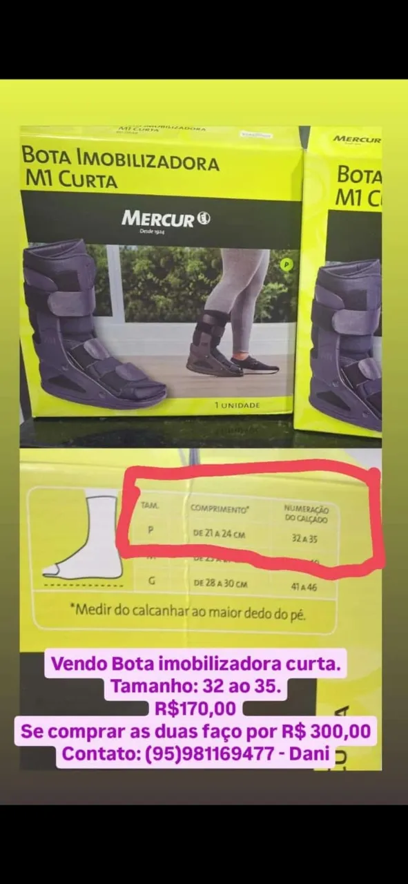 Vendo bota ortopédica