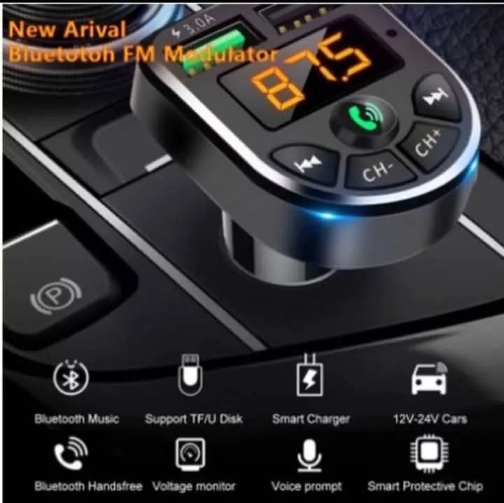 Carregador de Carro - Transmita Música e Atenda Ligações - Foto 5