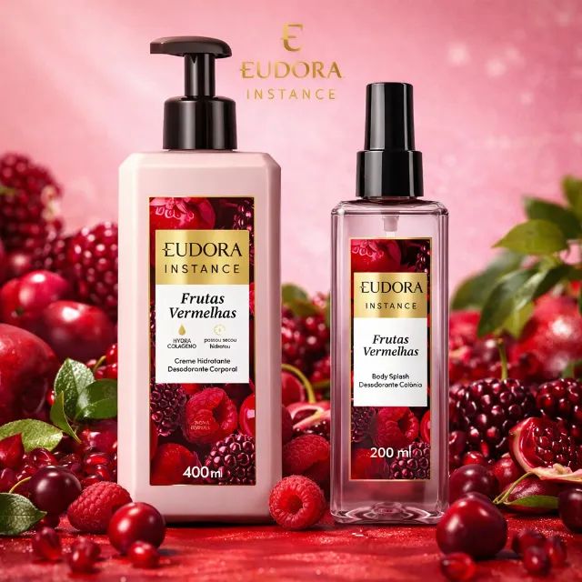 Combo Eudora Frutas Vermelhas Hidratante + Body Splash - Foto 3