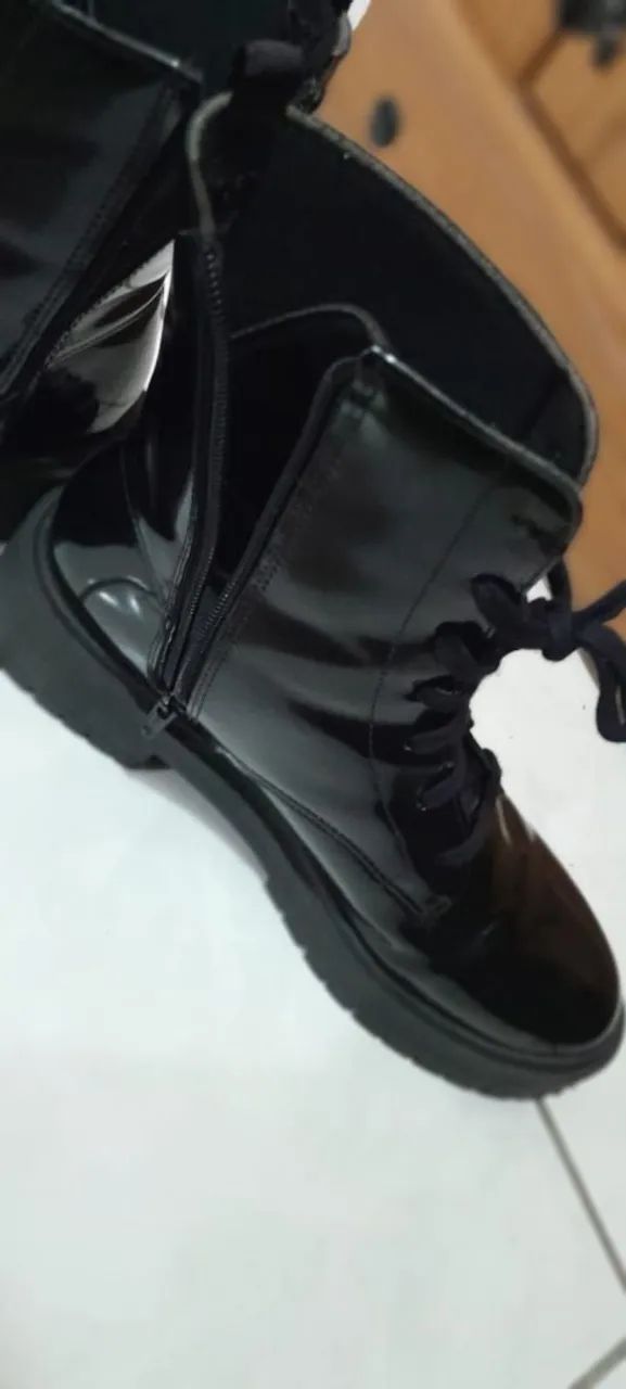 Bota Verniz Preta N:37 - Foto 2