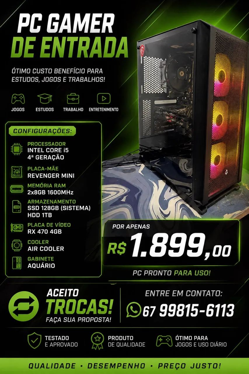 Pc gamer de entrada