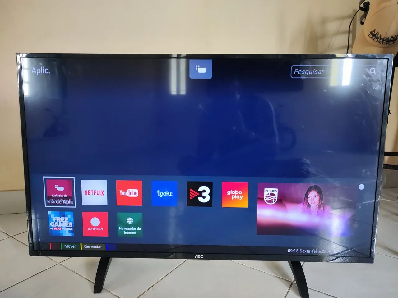 TV LED Smart AOC 32 Polegadas - Netflix YouTube Etc. 