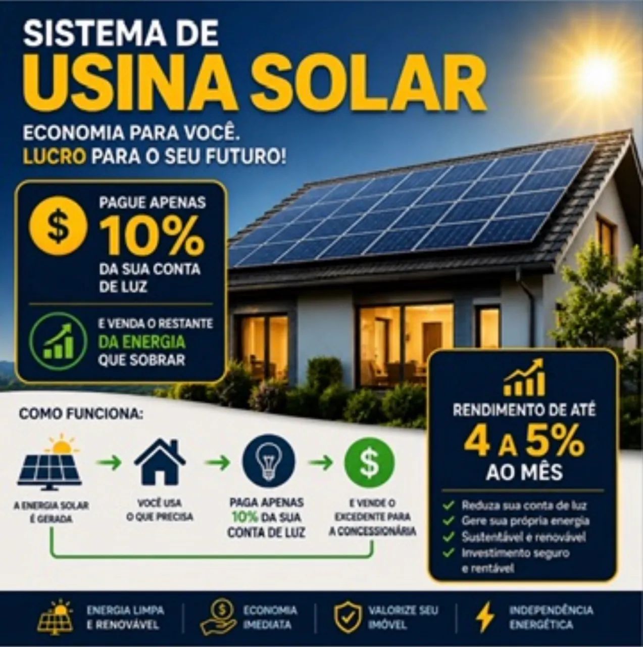 Usina solar  - Foto 3