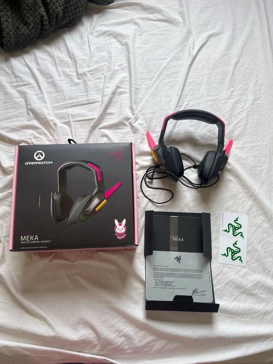 Headset Razer D.va Overwatch Meka  - Foto 2