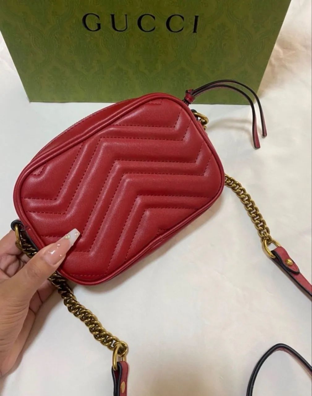 Bolsa marmont Gucci vermelha  - Foto 2