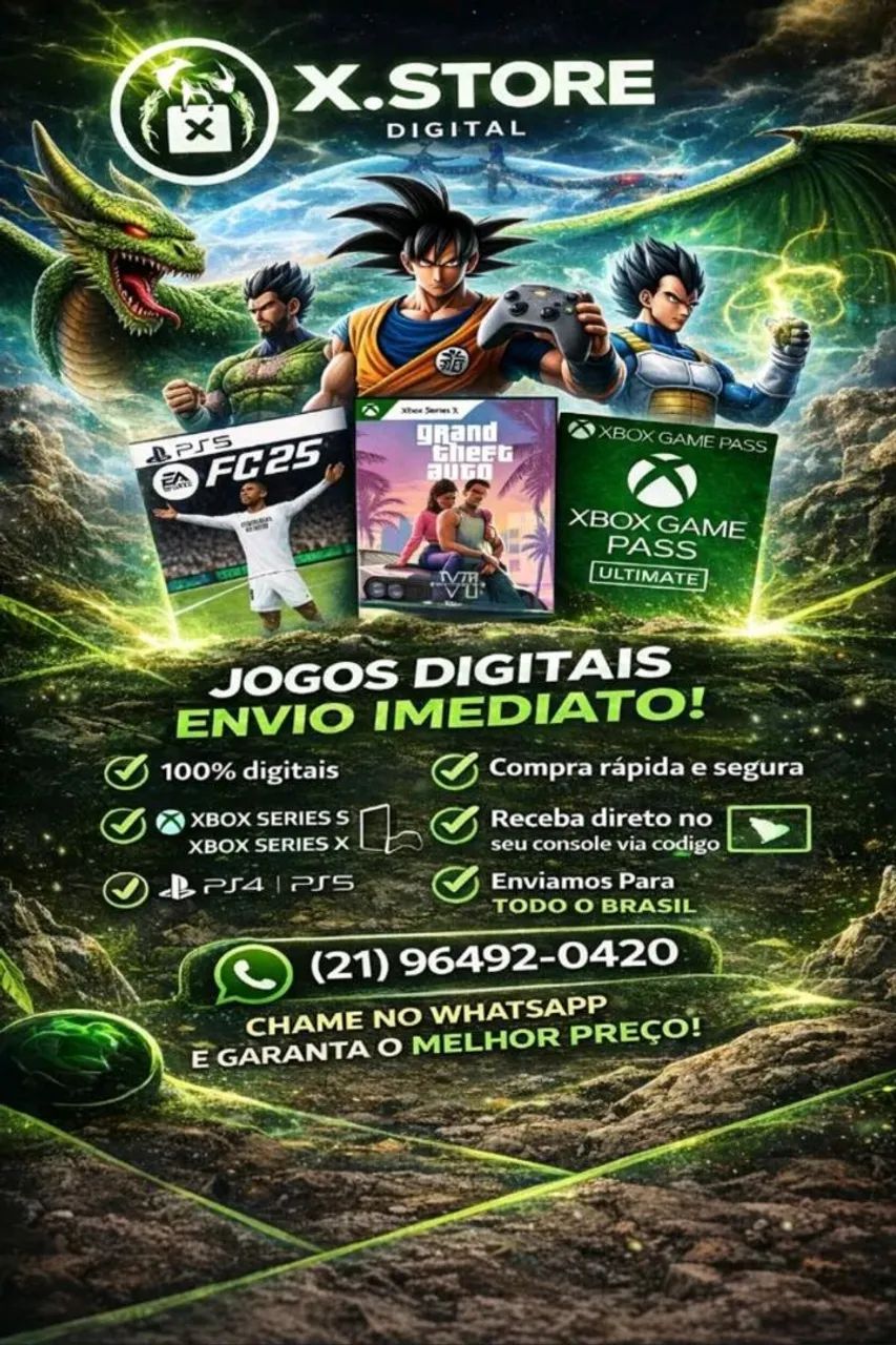 VENDO JOGOS DE XBOX ONE SÉRIES PS4 PS5 EM M DIGTAL.
