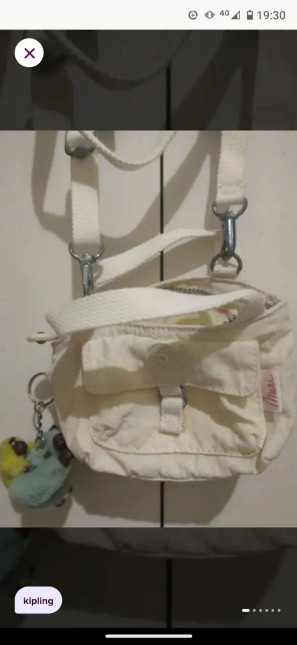 Mini bolsinha Kipling original  - Foto 4