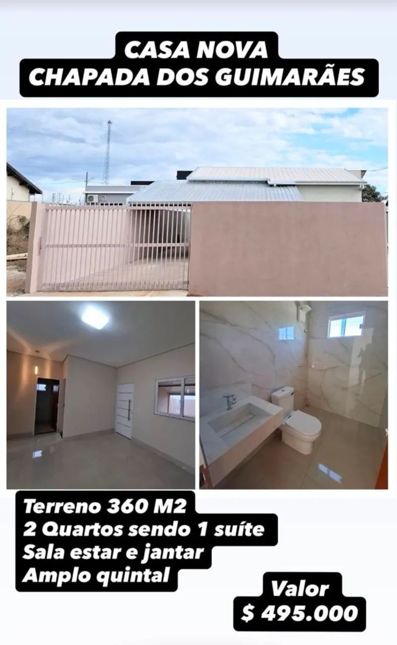 Casa terrea em chapada dos Guimarães 