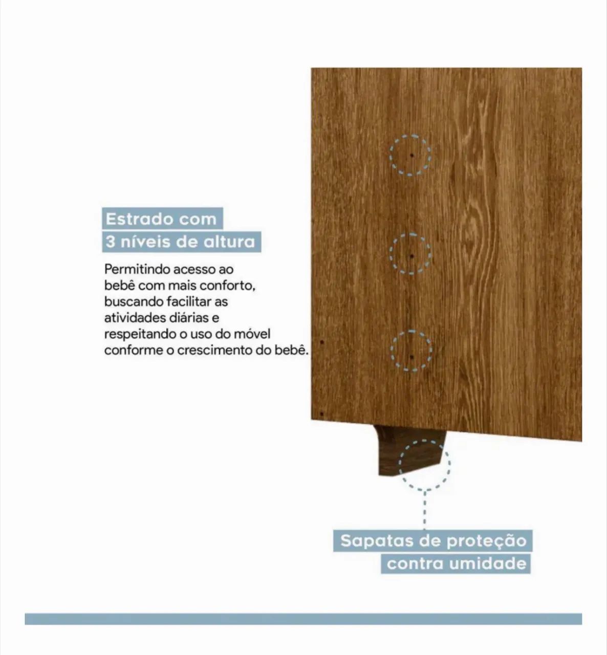 Berço/ cama conservadíssimo com colchão ortobom! - Foto 3