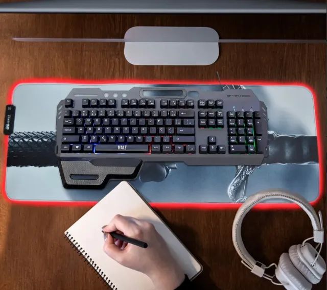 Mousepad Gamer Com Iluminação Rgb Knup - Foto 3