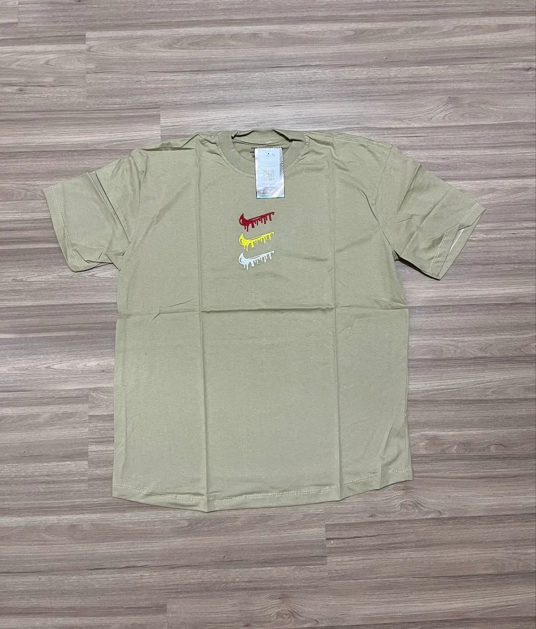 Camiseta Nike Bege 100% Algodão 