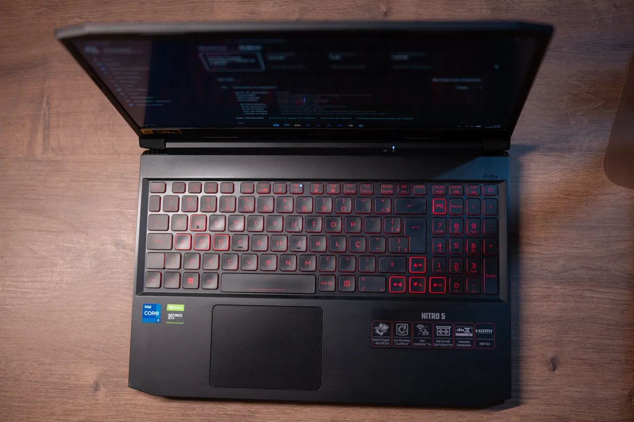     Notebook Acer Nitro 5 i7 11ª Geração GTX 1650 24GB RAM - Foto 5
