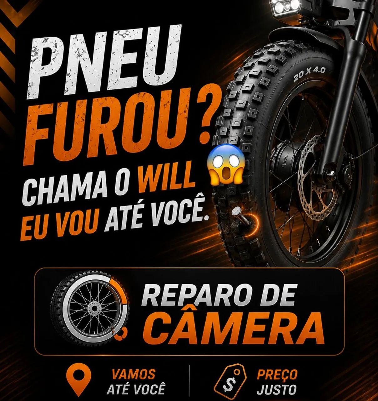 Reparo de Câmera bike Elétrica 