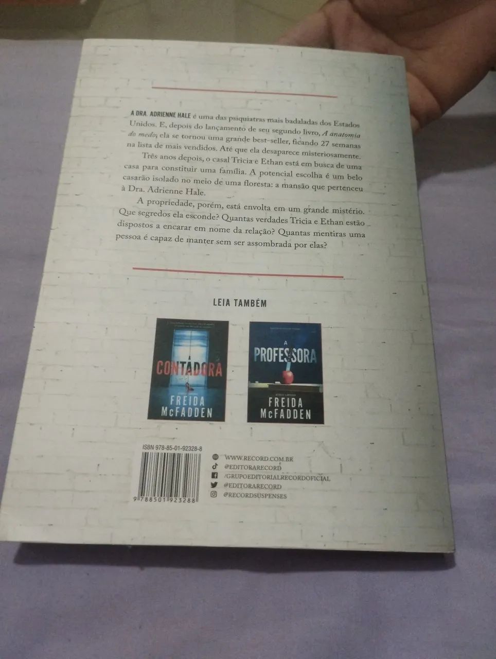 Livro:Nunca Minta Freida MCFADDEN  - Foto 2