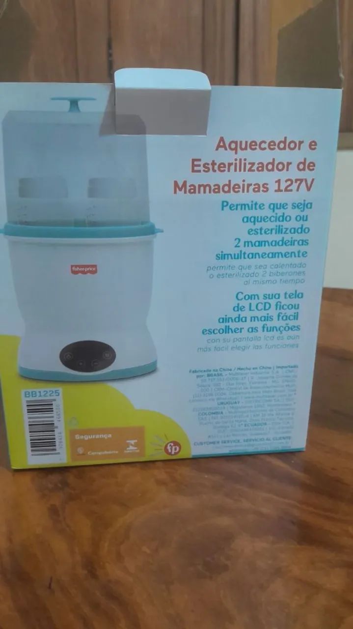 Aquecedor e esterilizador de mamadeira 