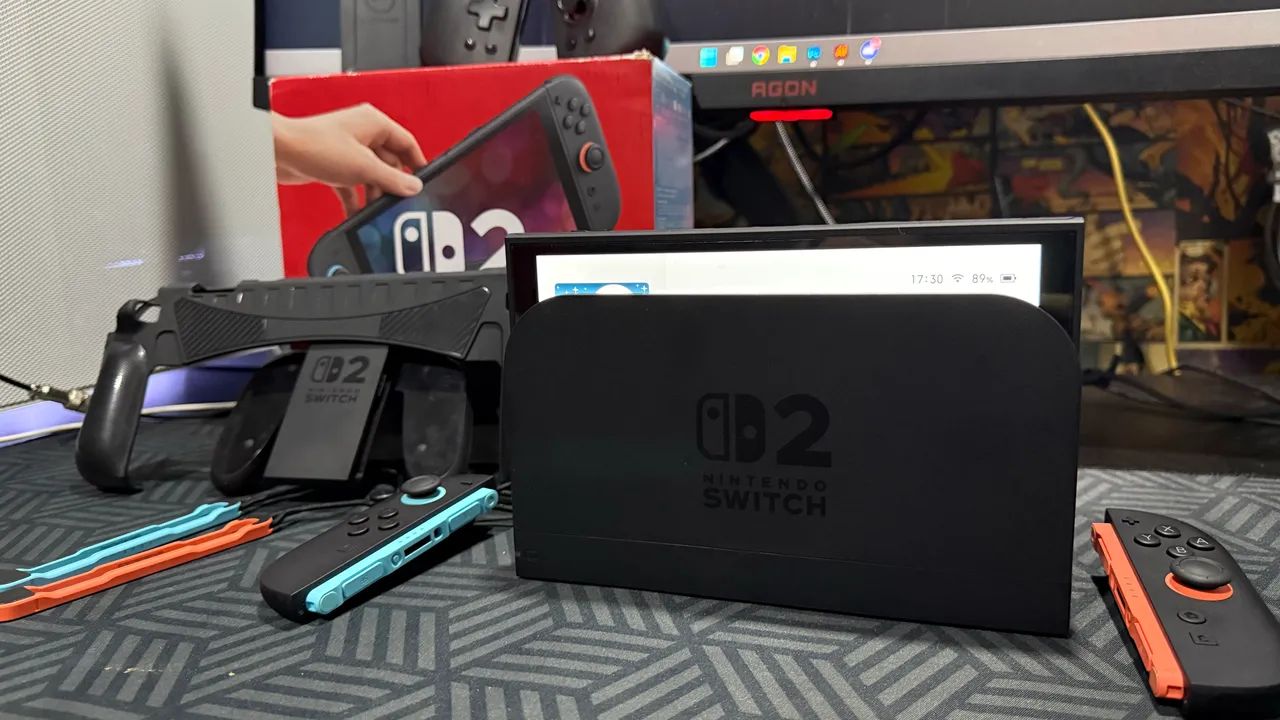 Nintendo Switch 2 c/ 2 jogos - Foto 3