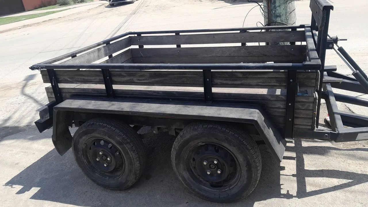 Carretinha reforçada 2 eixos com molas - Foto 3