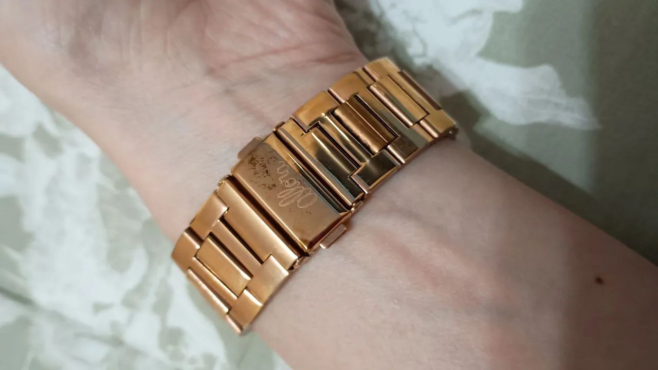 Relógio Allora dourado  - Foto 2
