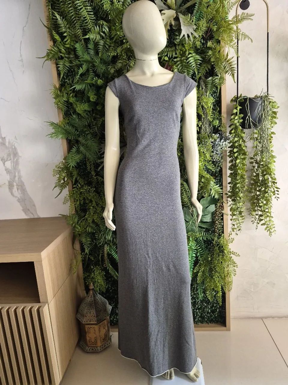 Vestido cinza P