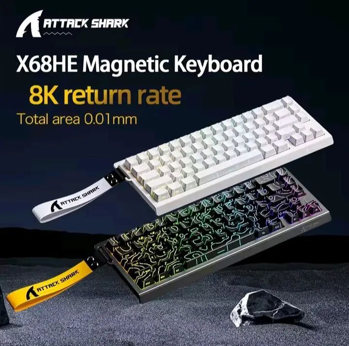 TECLADO GAMER ATTACK SHARK MAGNÉTICO X68