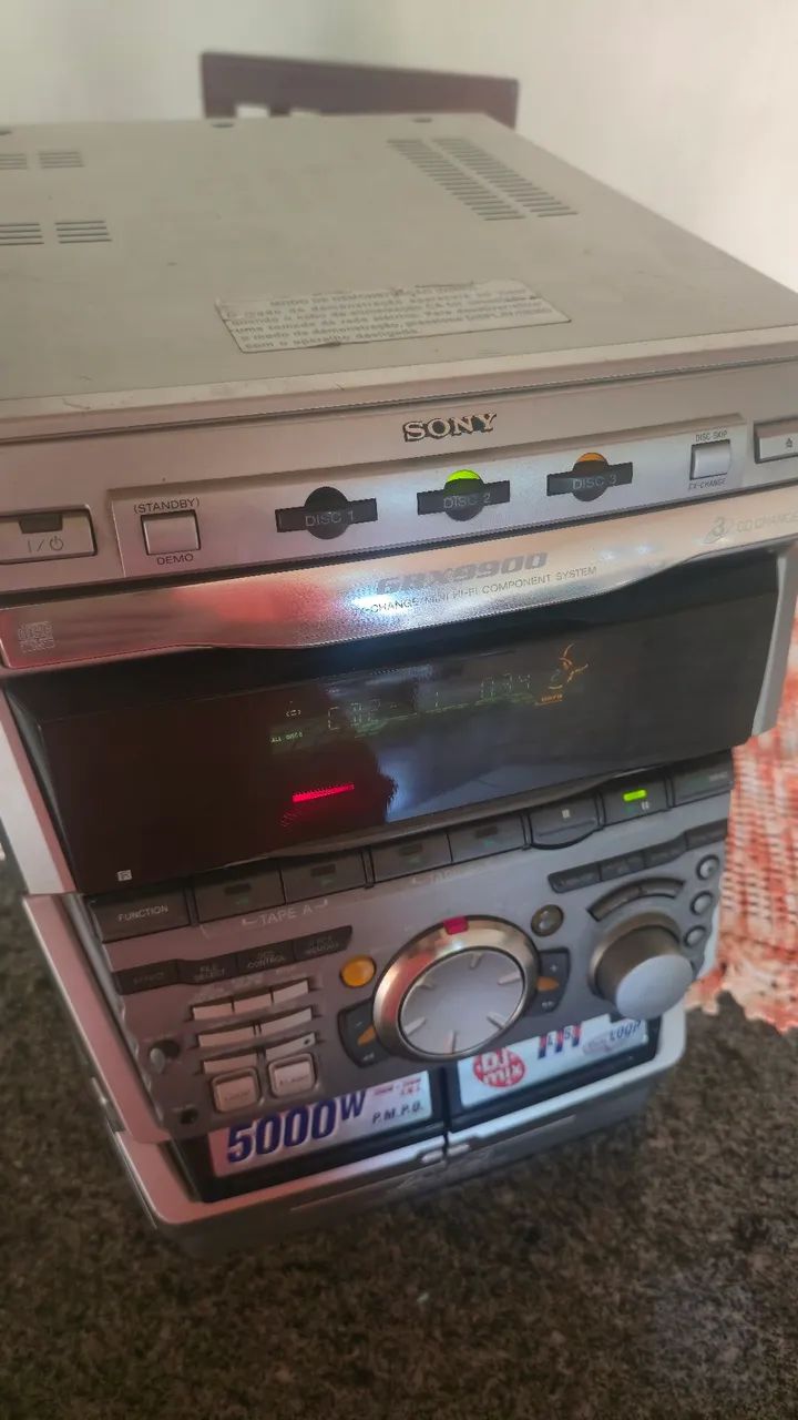 Sony grx 9900 funciona cd e tape 