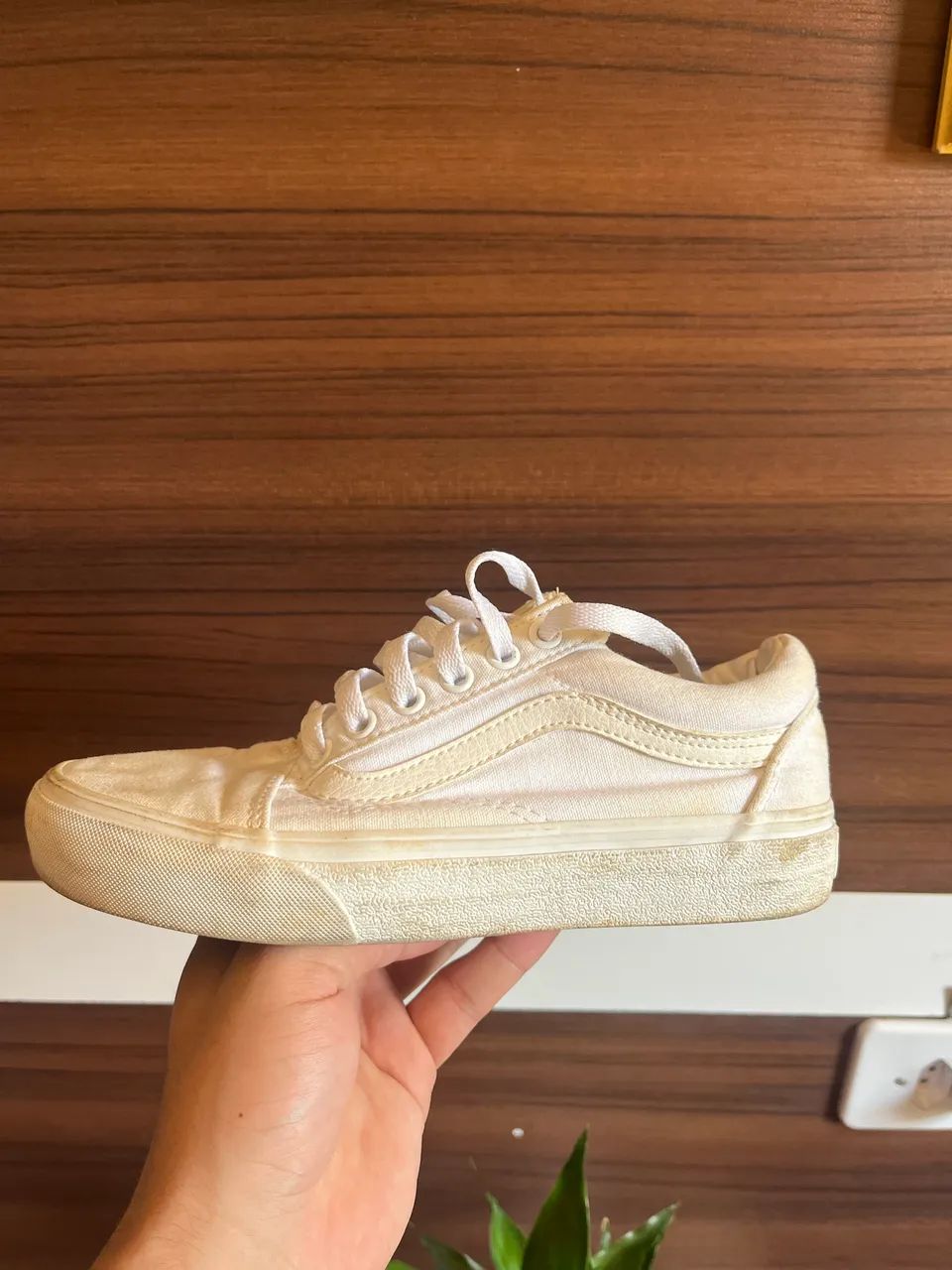 Tênis feminino vans old skool branco