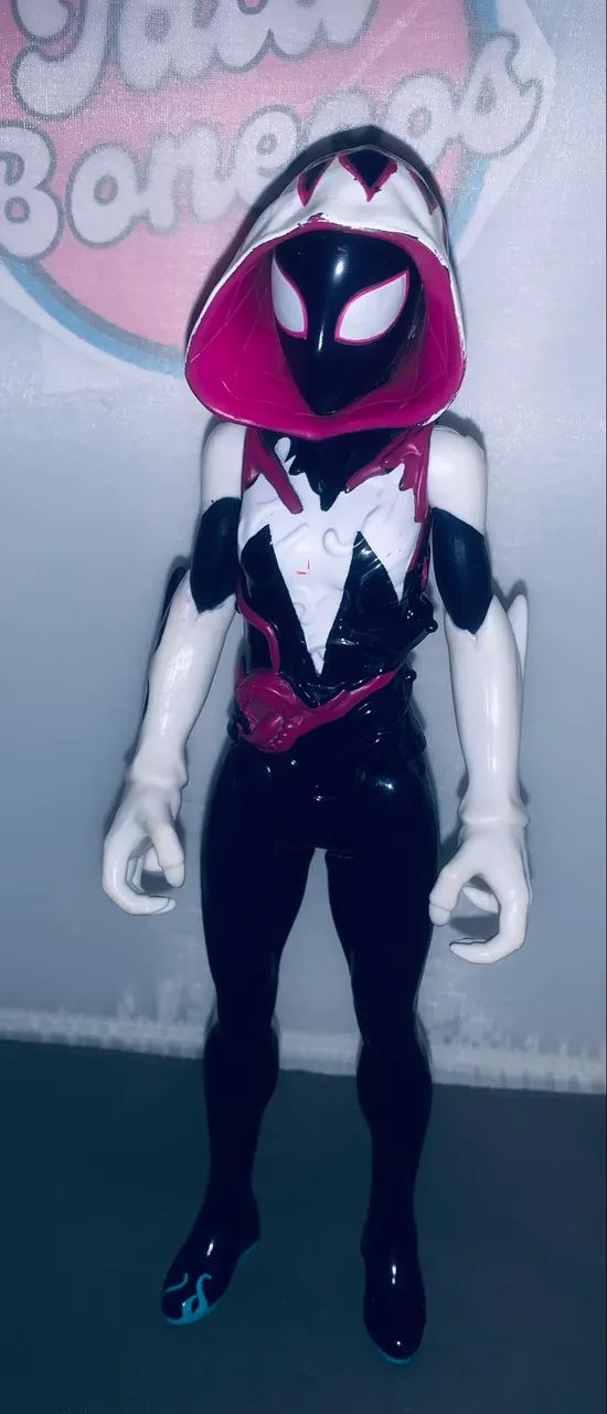  boneco Hasbro Marvel Titan Hero Series Ghost-Spider Maximum Venom de 30 cm usado - Foto 3