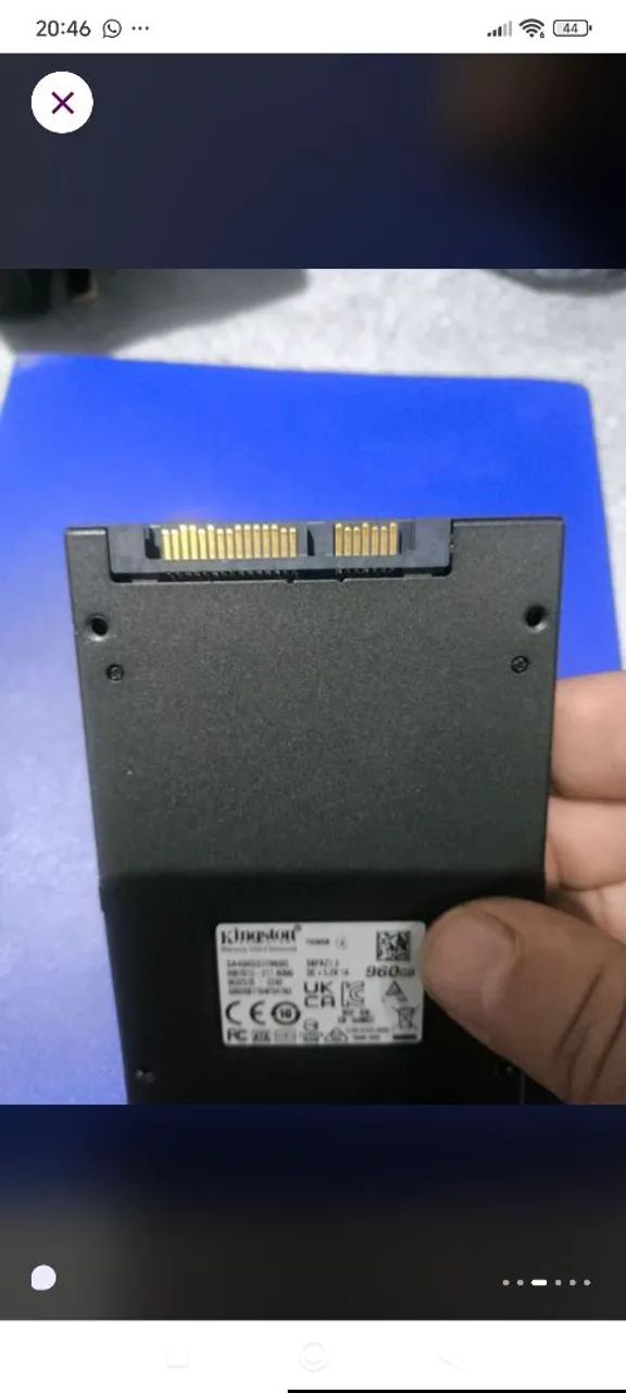 SSD Kingston 960gb em excelente estado de funcionamento e qualidade  - Foto 3