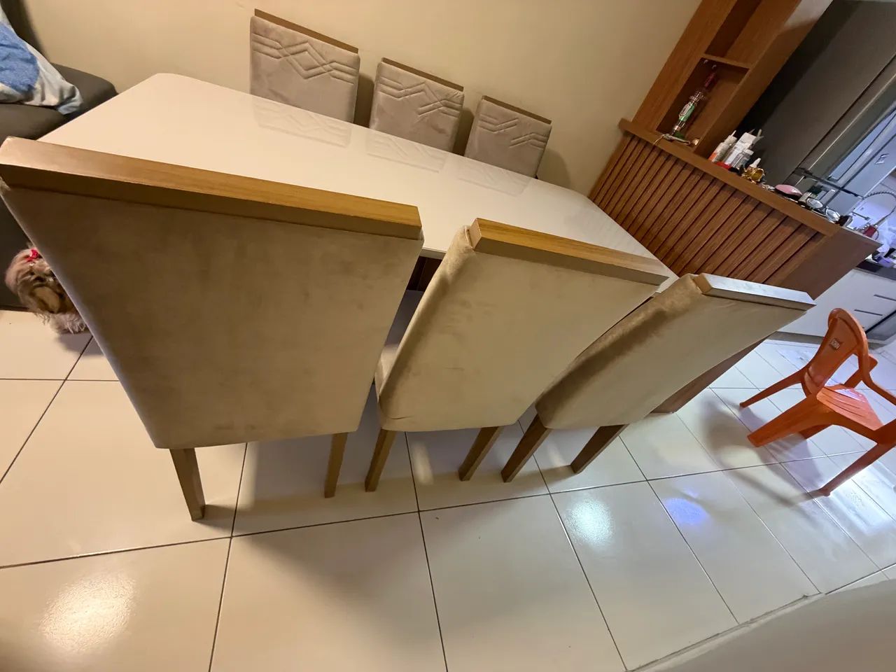 Mesa alvorada 6 cadeiras tampo de vidro  - Foto 4