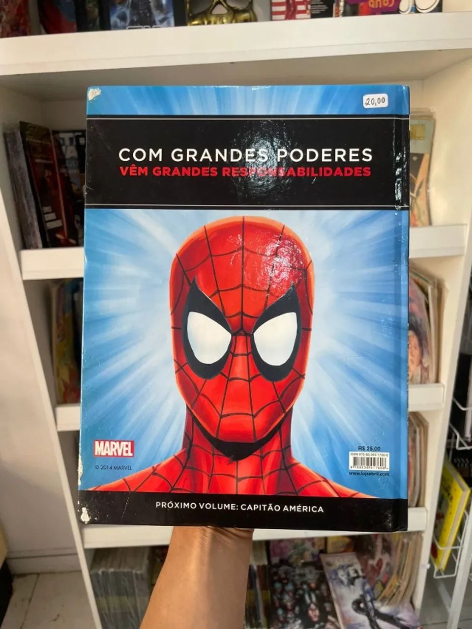 LIVRO MARVEL SPIDER-MAN: A ORIGEM DO HOMEM-ARANHA - CAPA DURA USADO - Foto 3