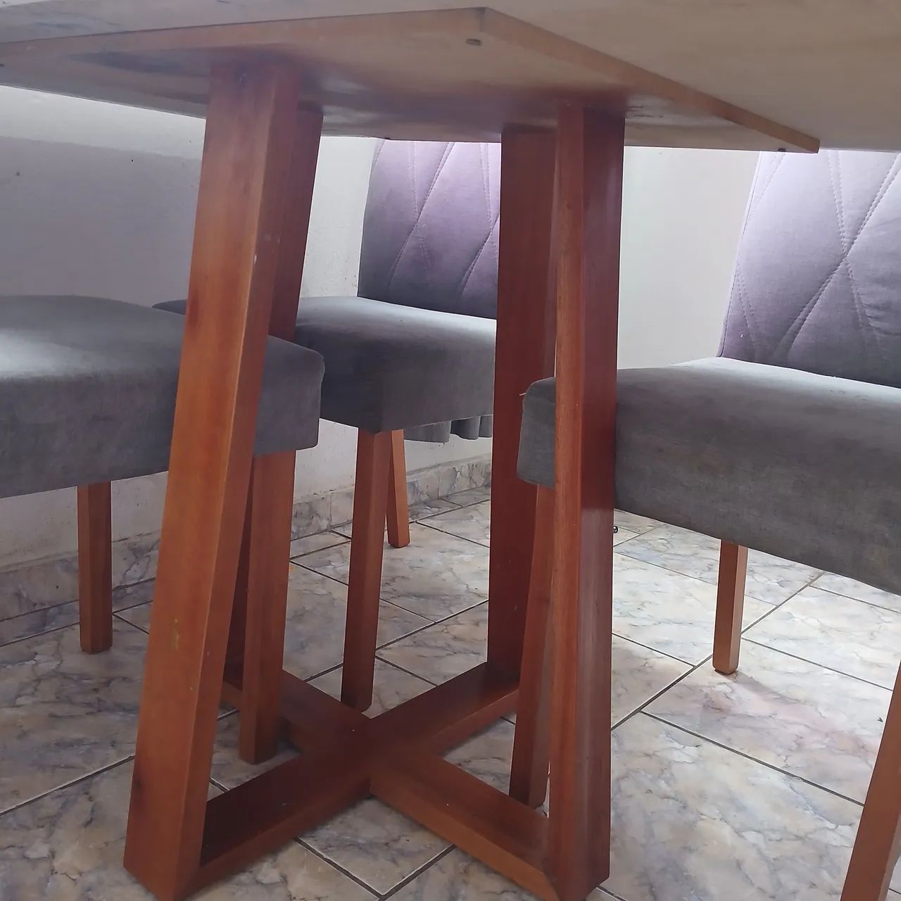 Mesa mdf 4 cadeiras  - Foto 2