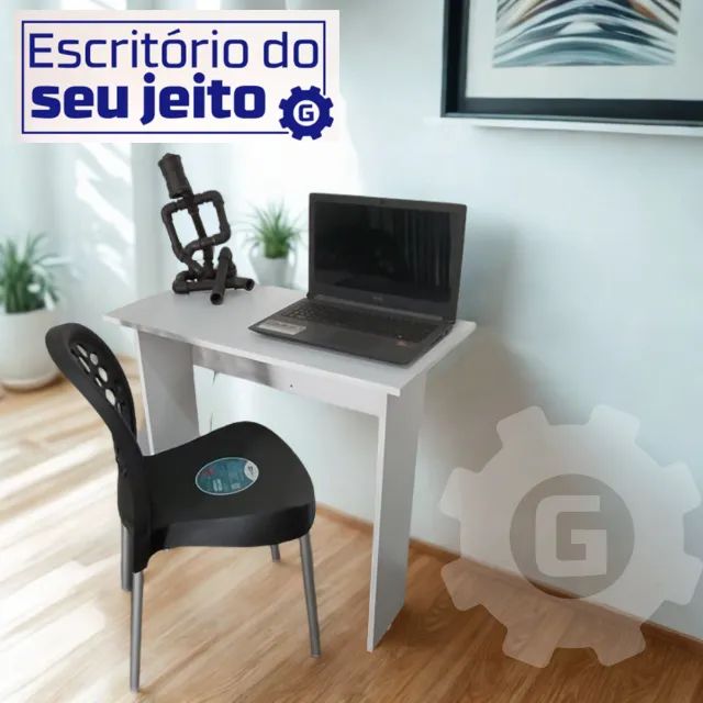Escrivaninha NOVA 100% MDF Mesa de Escritório Multiuso para Notebook Estudo Computador - Foto 2