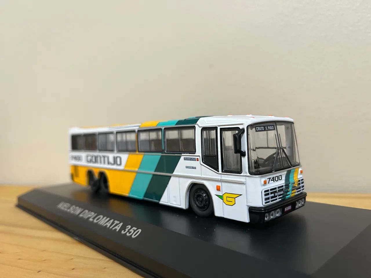 Miniatura Ônibus Nielson Diplomata 350 Gontijo BR Classics  - Foto 5