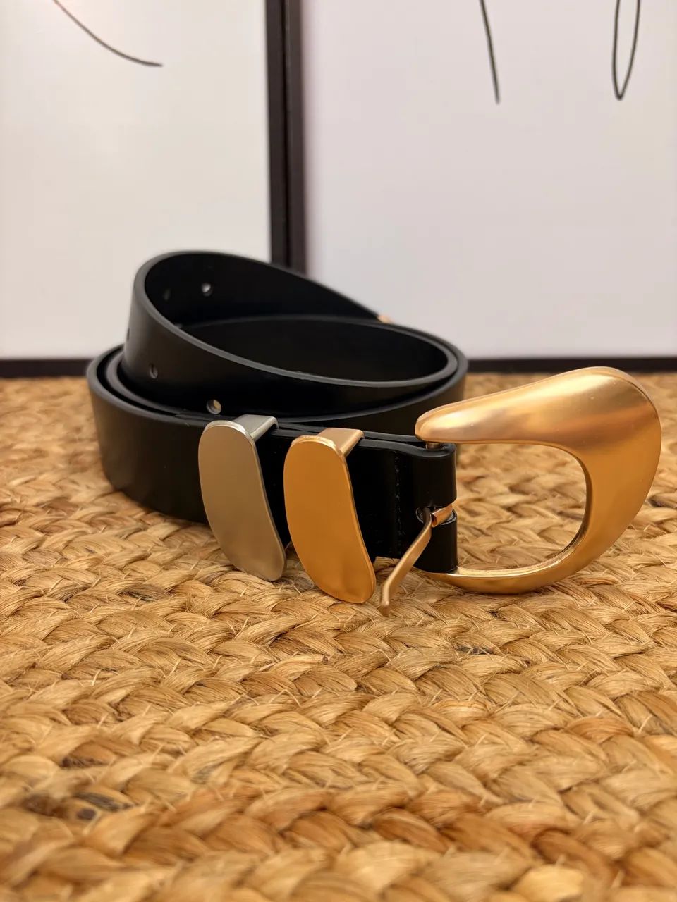 Cinto preto C&A tamanho 95