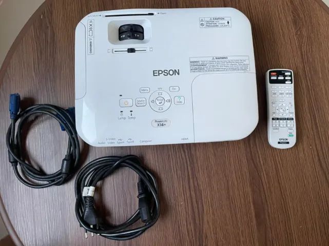 Projetor Epson PowerLite X14+ 3000 Lumens HDMI Completo + Controle - Foto 2