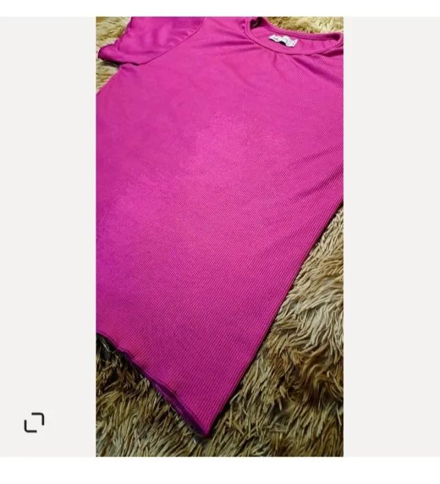 Blusa chic G3 rosa canelada  - Foto 2