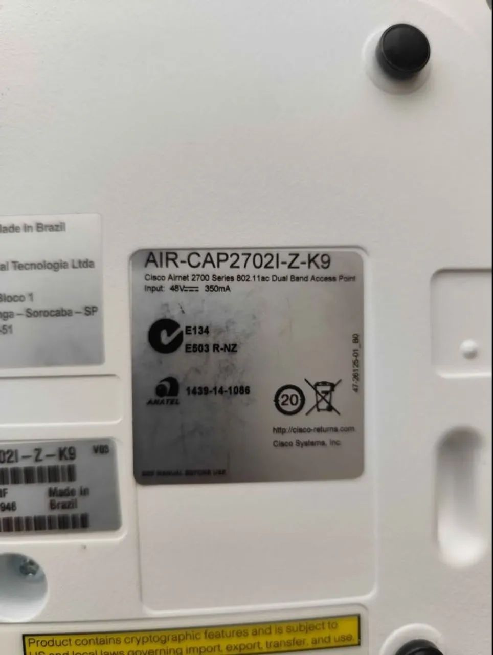 Roteador Access point Cisco AIR-CAP2702I-Z-K9 - Foto 4