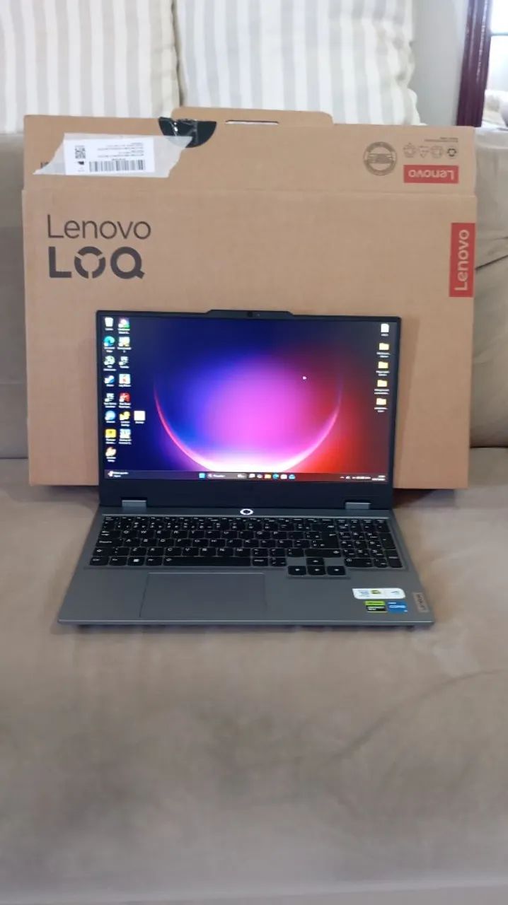 Notebook LOQ gamer novo 