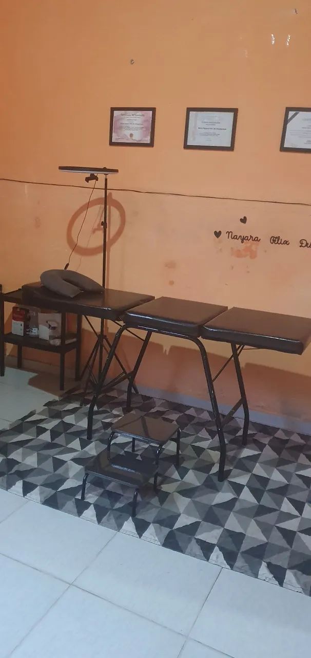 Maca para estetica + escada 