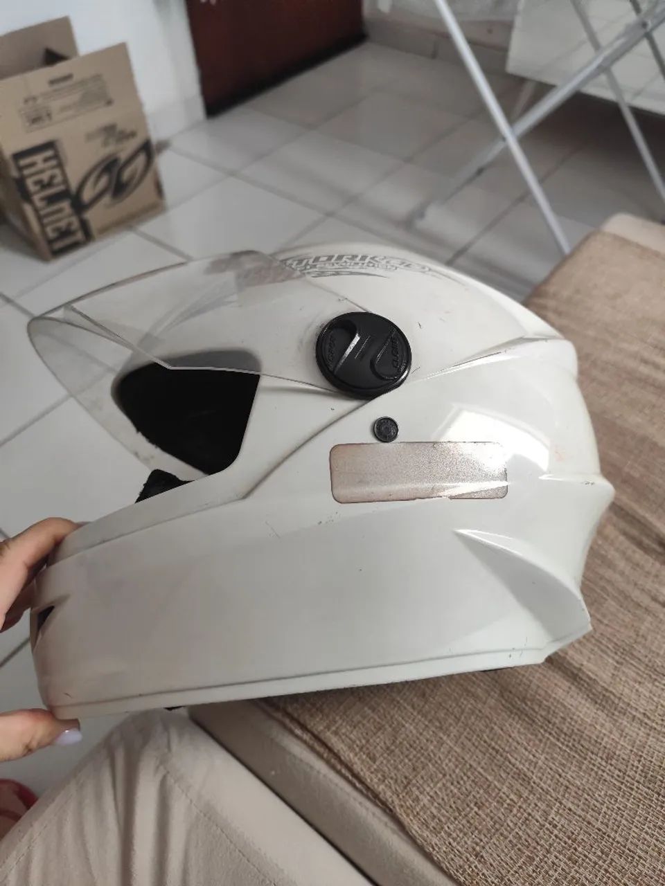 Capacete Branco  - Foto 2