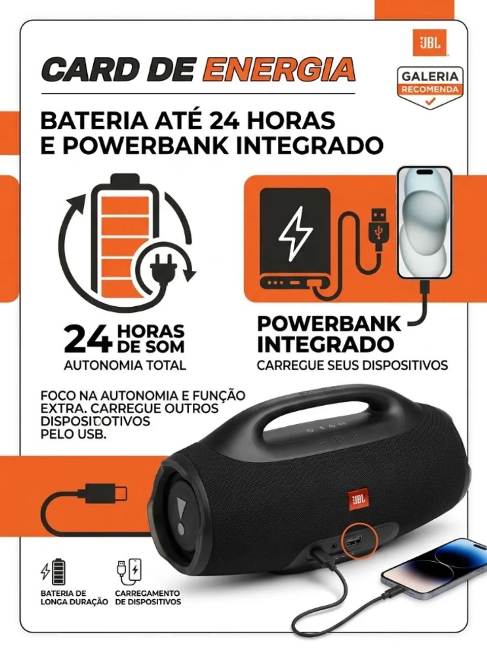 JBL Boombox 4 Original - Impecável / Sem Detalhes (Estado de Nova) - Foto 2