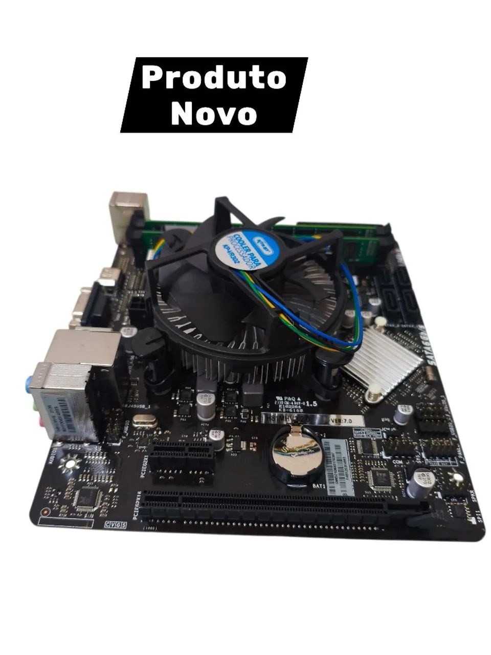 4 kit novo placa h81+ processadores i5+2x4gb ram+ espelhos - Foto 3