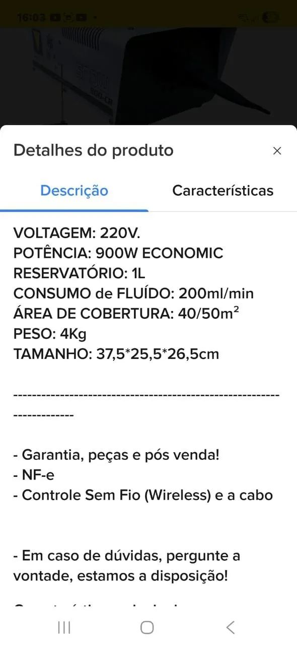 Maquina de Nevoa SNOW 900W 220V + Kit - Foto 4