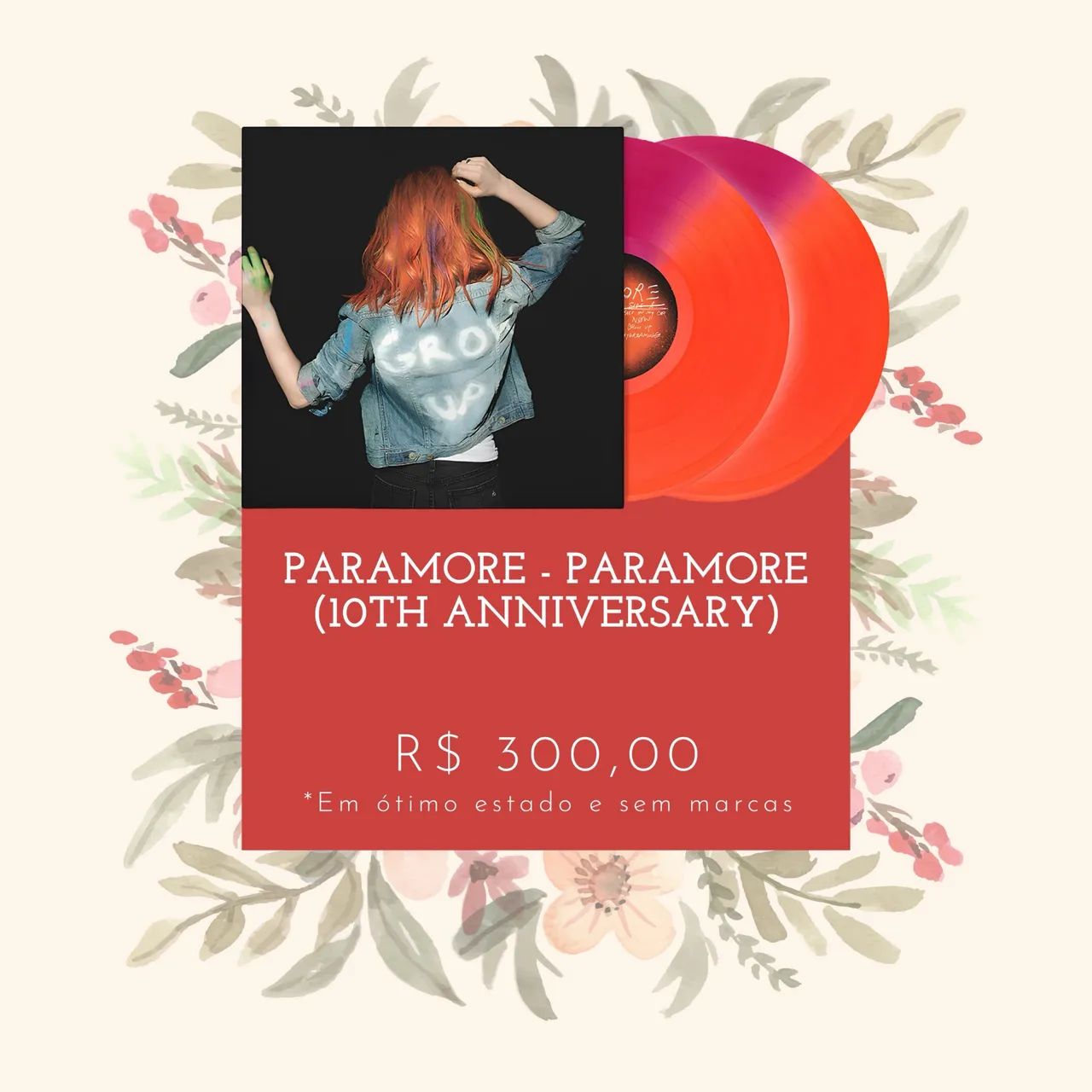 VINIL PARAMORE - PARAMORE (10TH ANNIVERSARY)