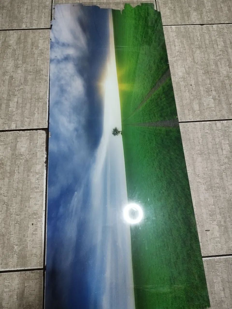  Vidro com paisagem  - Foto 3